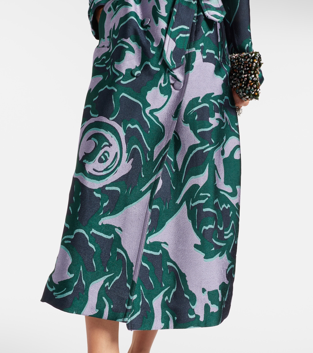Printed trench coat | Dries Van Noten