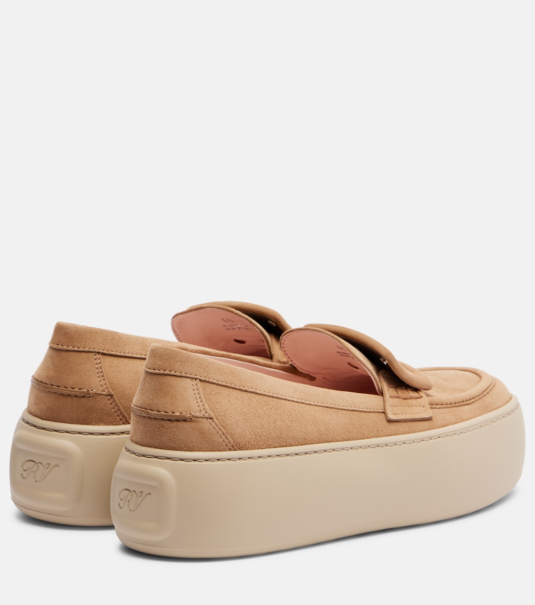 Mocassins Viv' Up à plateforme en daim | Roger Vivier