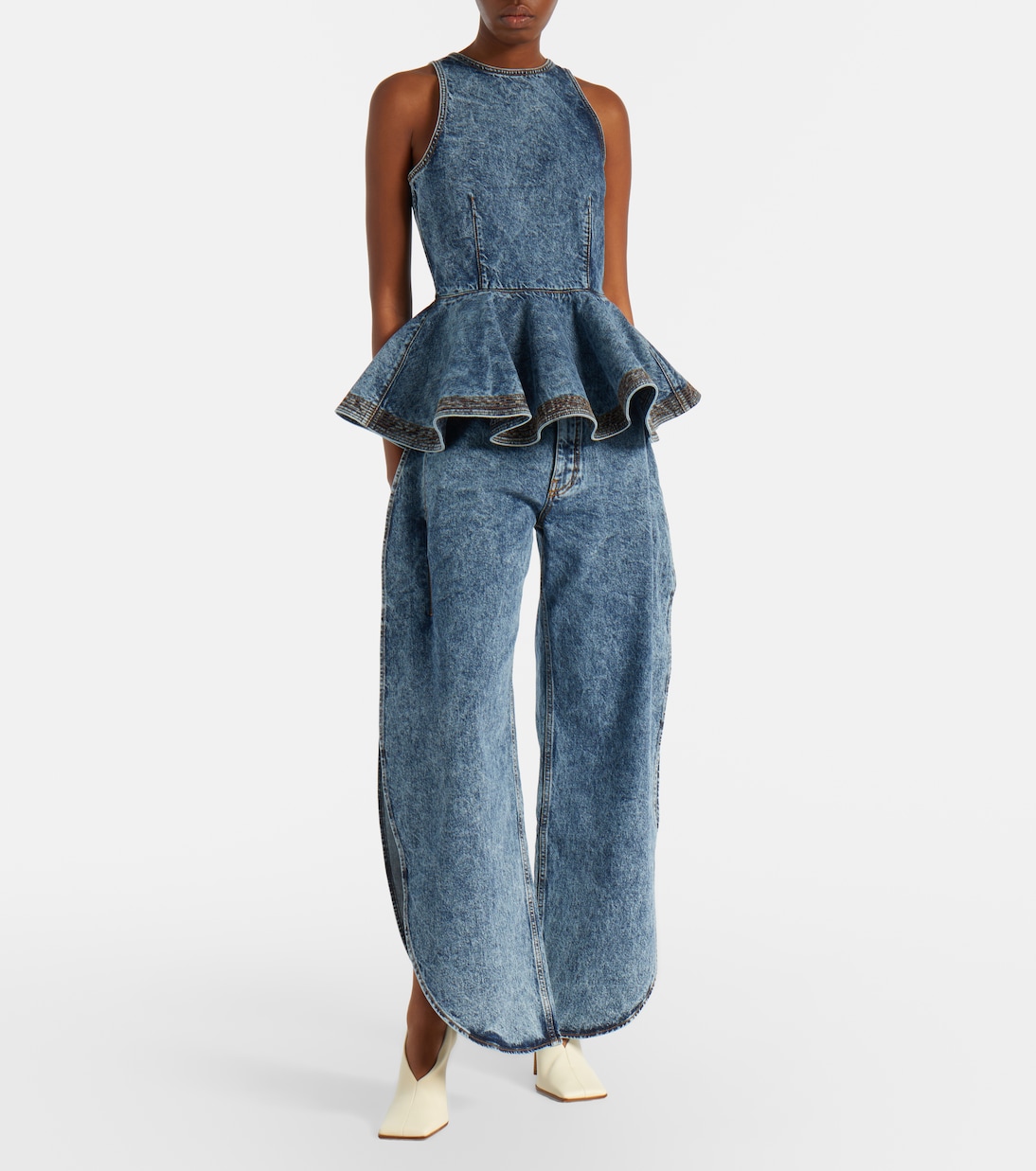 Top aus Denim | Alaïa