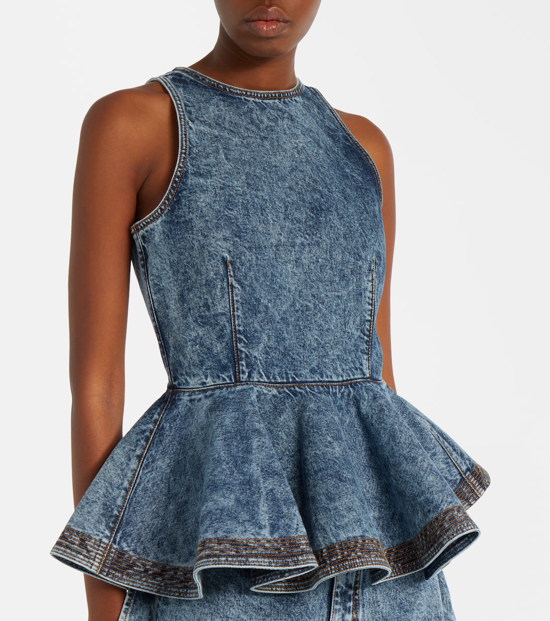 Top aus Denim | Alaïa