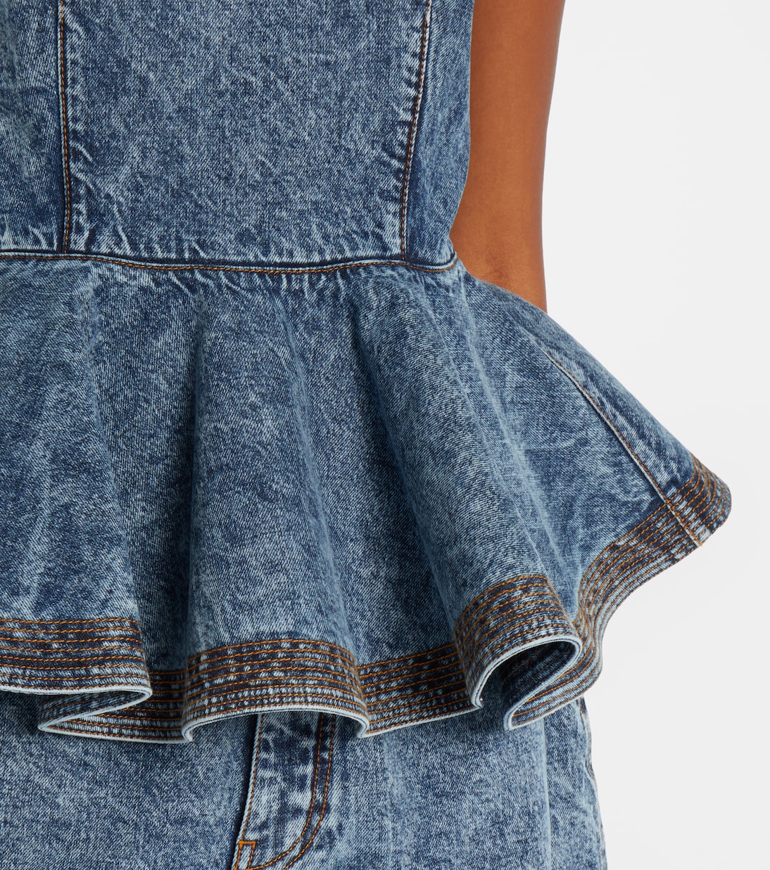 Top aus Denim | Alaïa