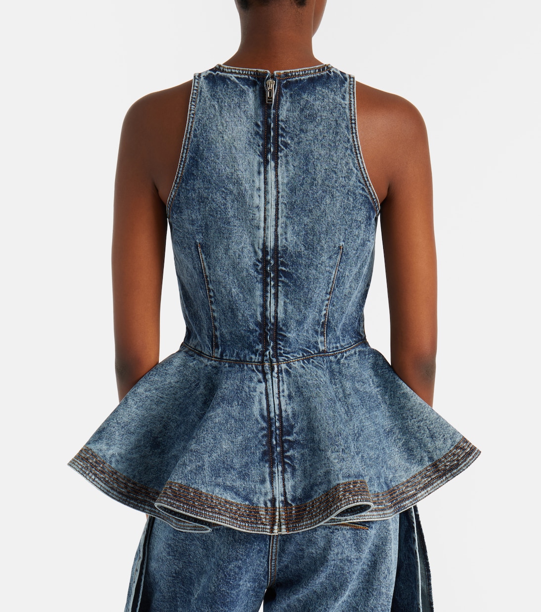 Top aus Denim | Alaïa