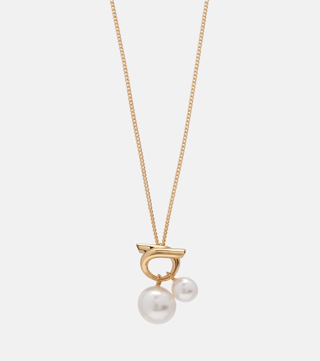 Faux pearl pendant necklace | Ferragamo