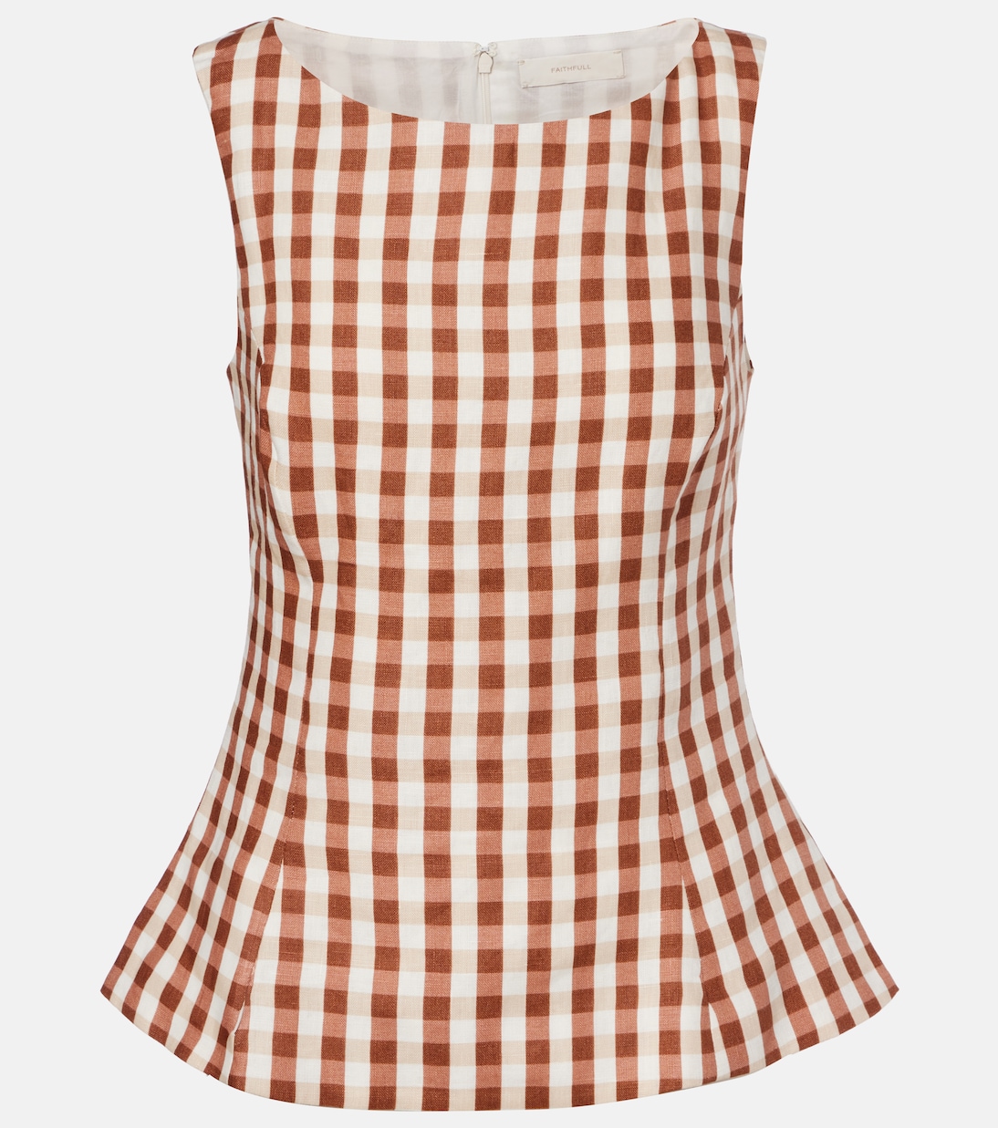 Ana gingham linen top | Faithfull