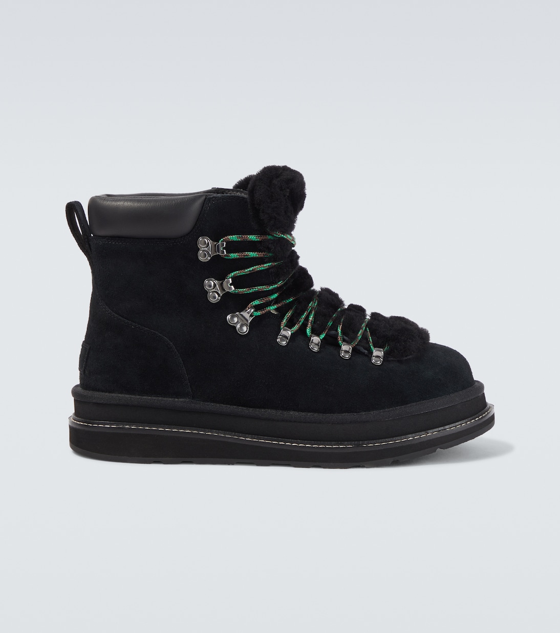 x UGG suede and shearling hiking boots | Sacai