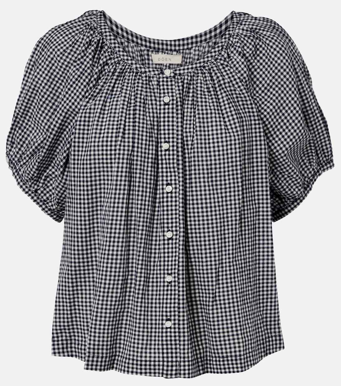 June gingham cotton shirt | Dôen