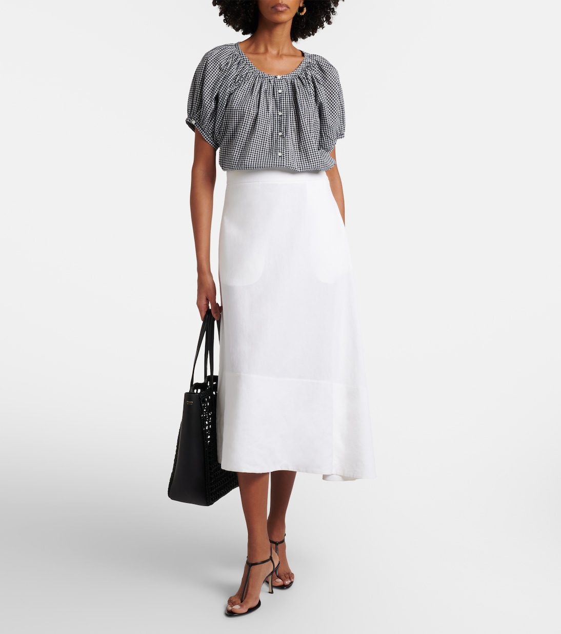 June gingham cotton shirt | Dôen