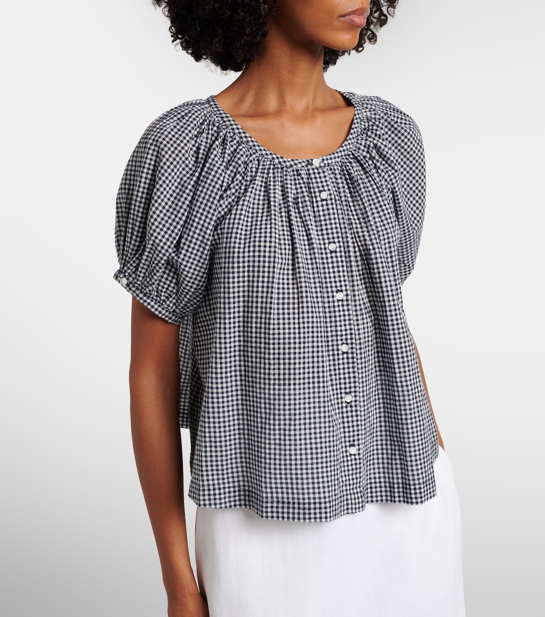 June gingham cotton shirt | Dôen