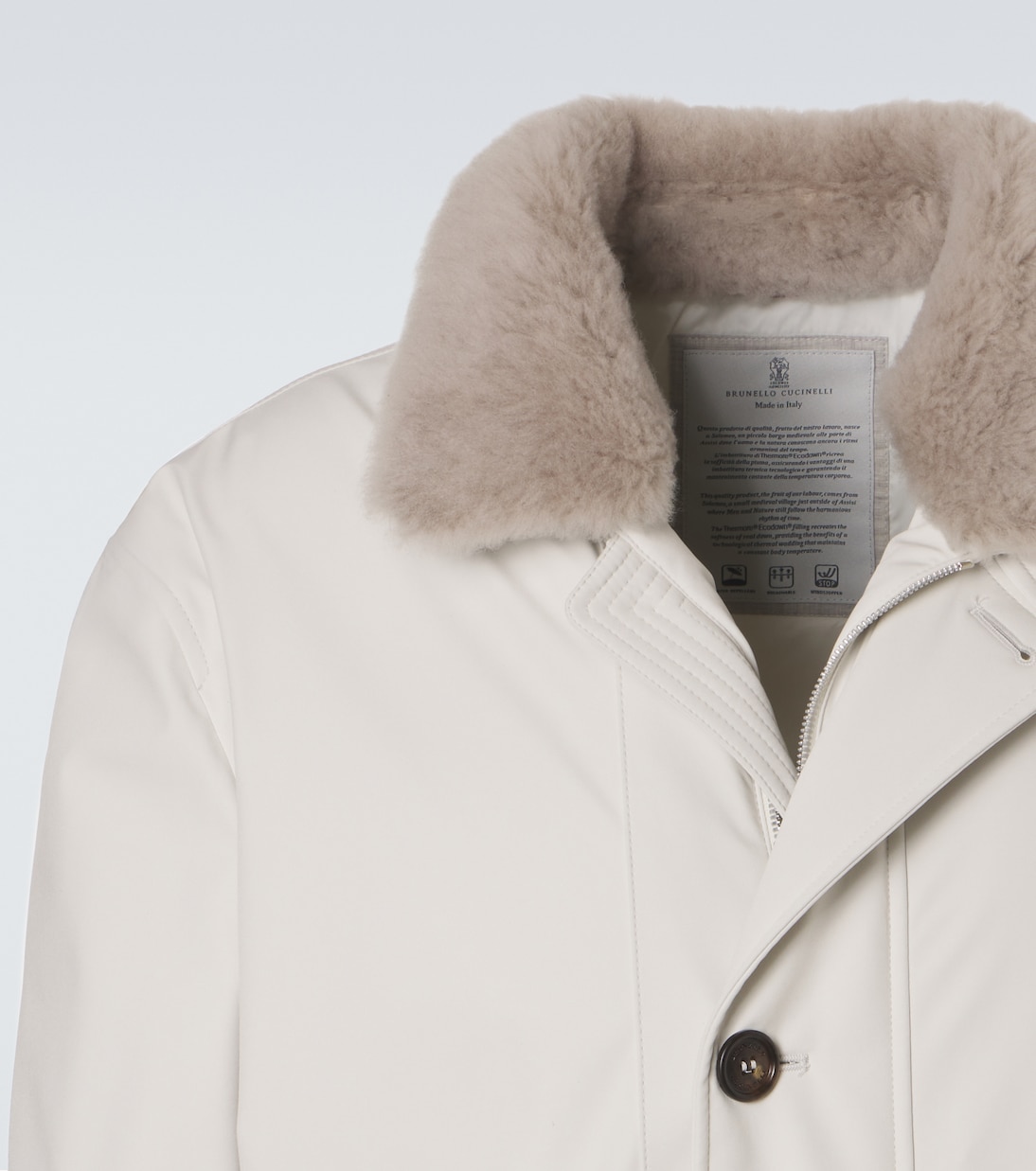 Striped linen and wool shirt | Rubinacci