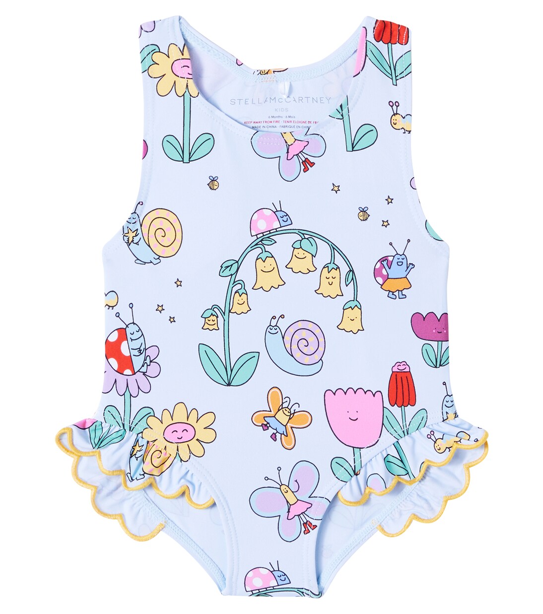 Baby Bug House printed swimsuit | Stella McCartney Kids