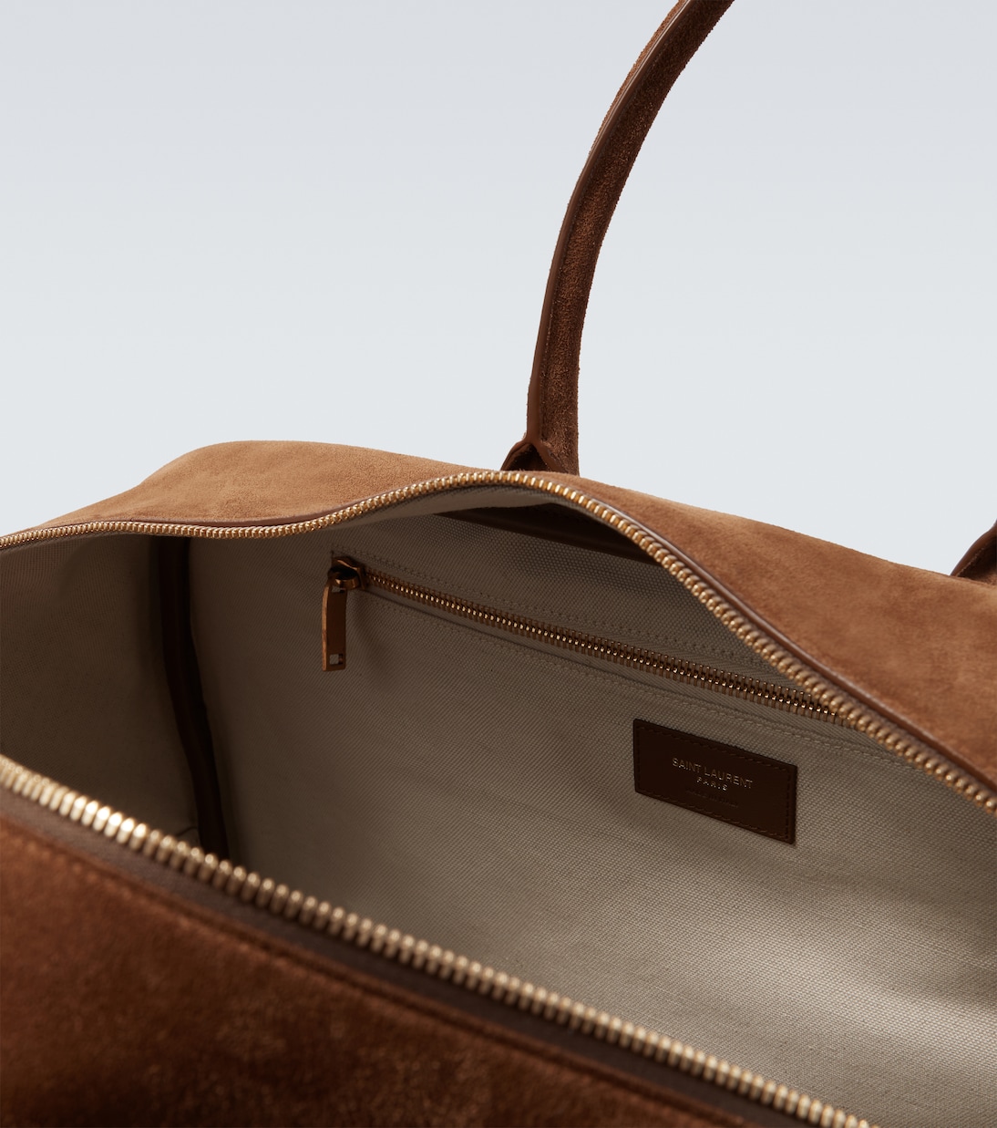 Sac de voyage Bowling Large en daim | Saint Laurent