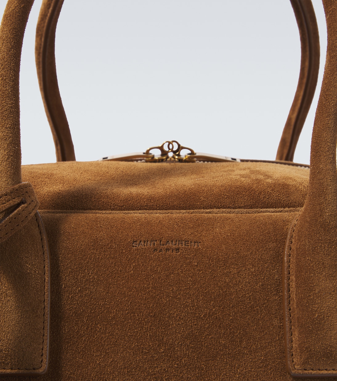 Sac de voyage Bowling Large en daim | Saint Laurent