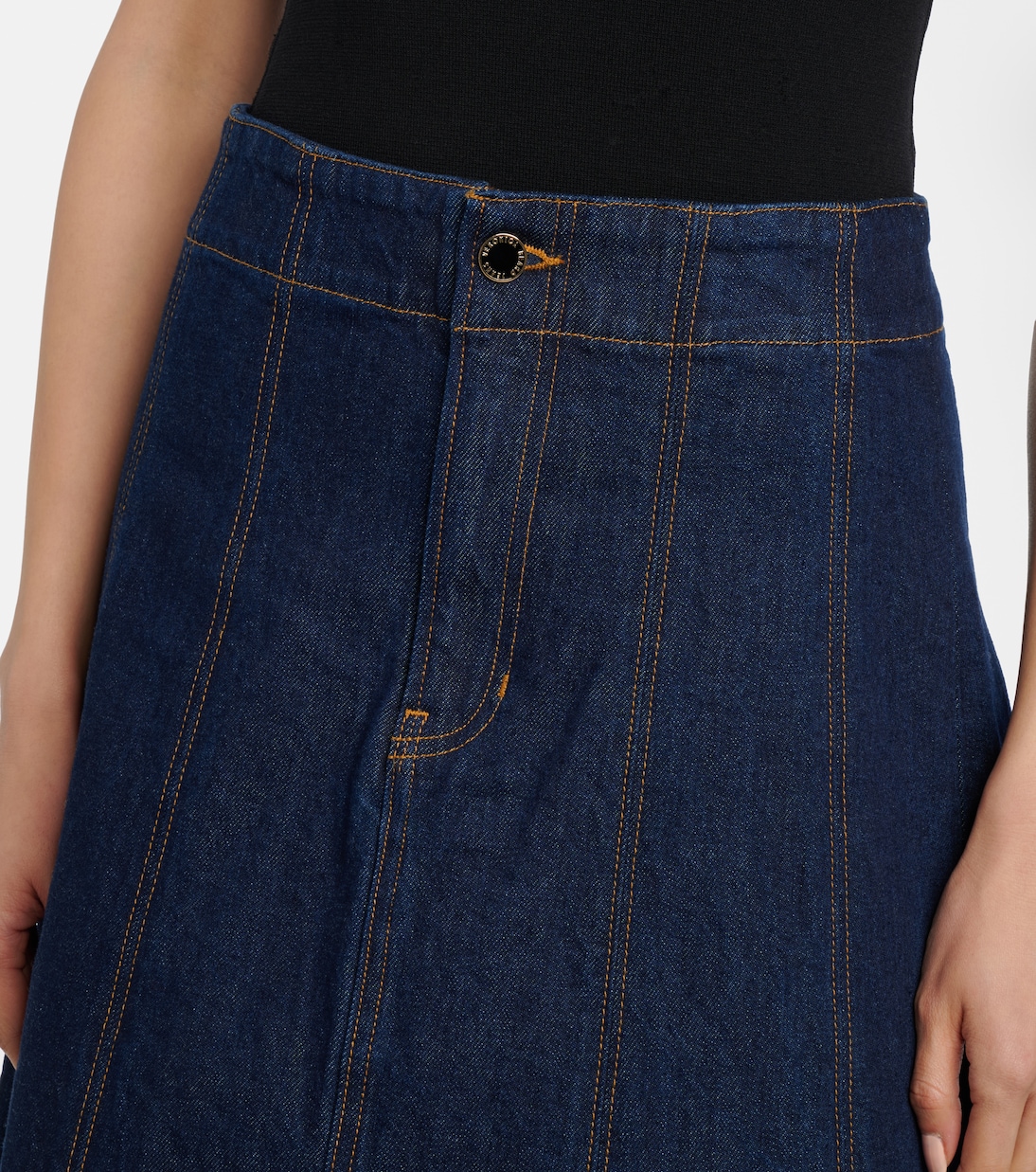 Alix denim midi skirt | Veronica Beard
