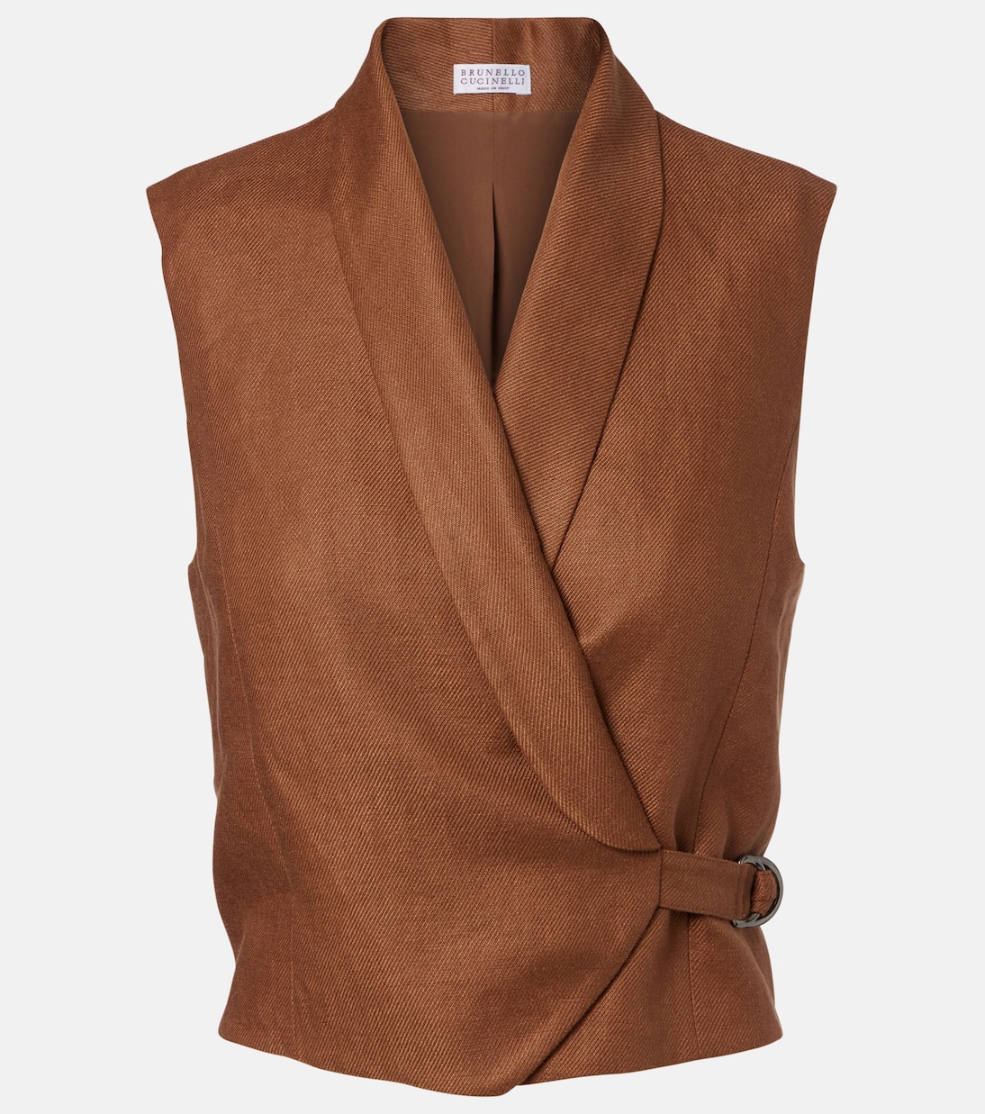 Weste Monili aus Leinen | Brunello Cucinelli