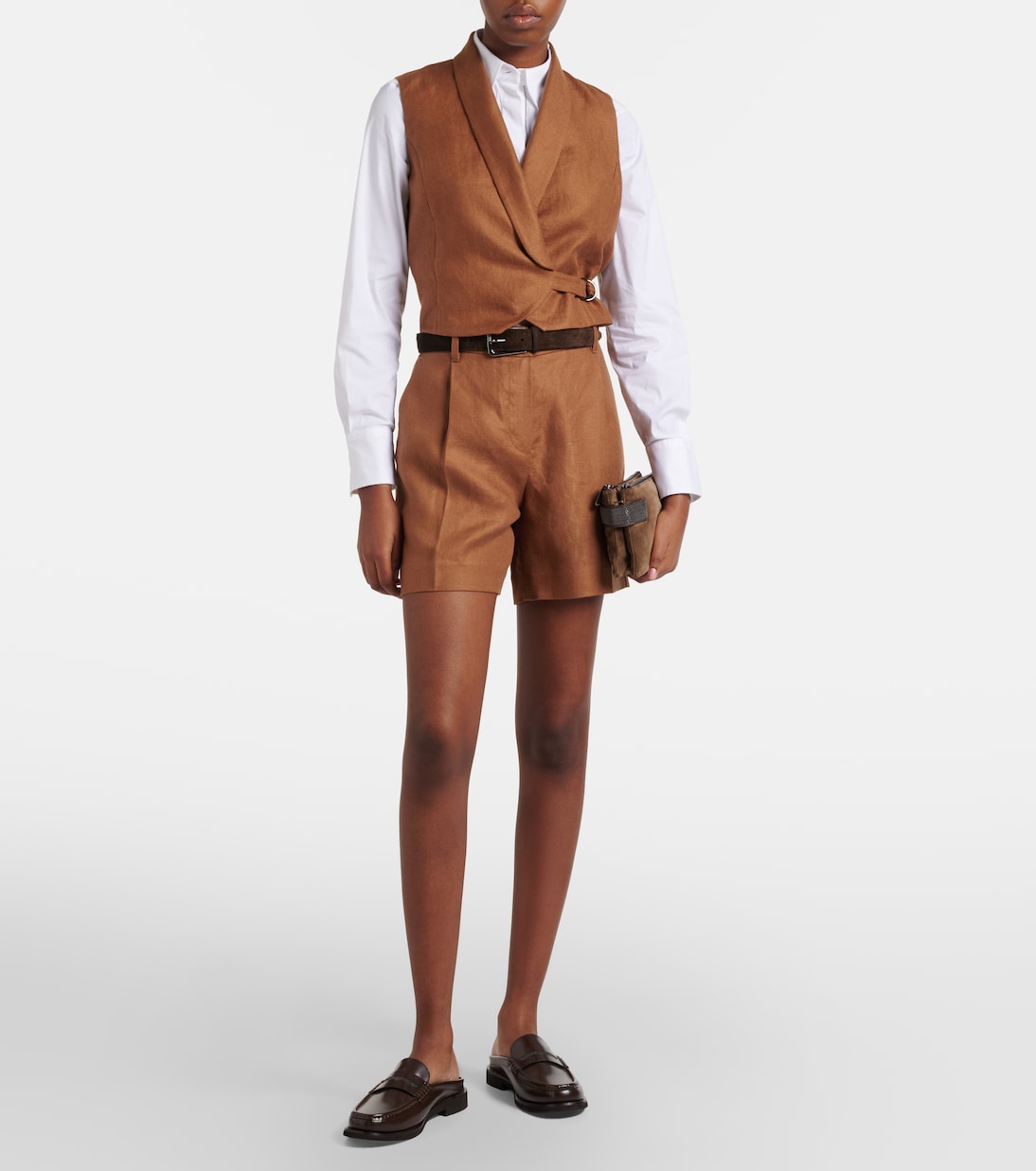 Weste Monili aus Leinen | Brunello Cucinelli