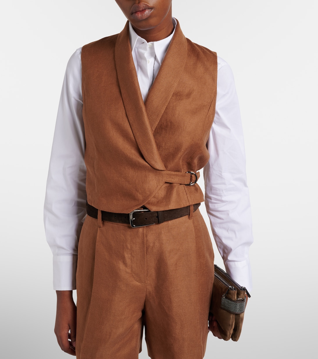 Weste Monili aus Leinen | Brunello Cucinelli
