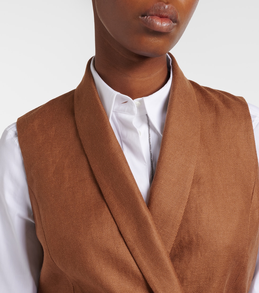 Weste Monili aus Leinen | Brunello Cucinelli