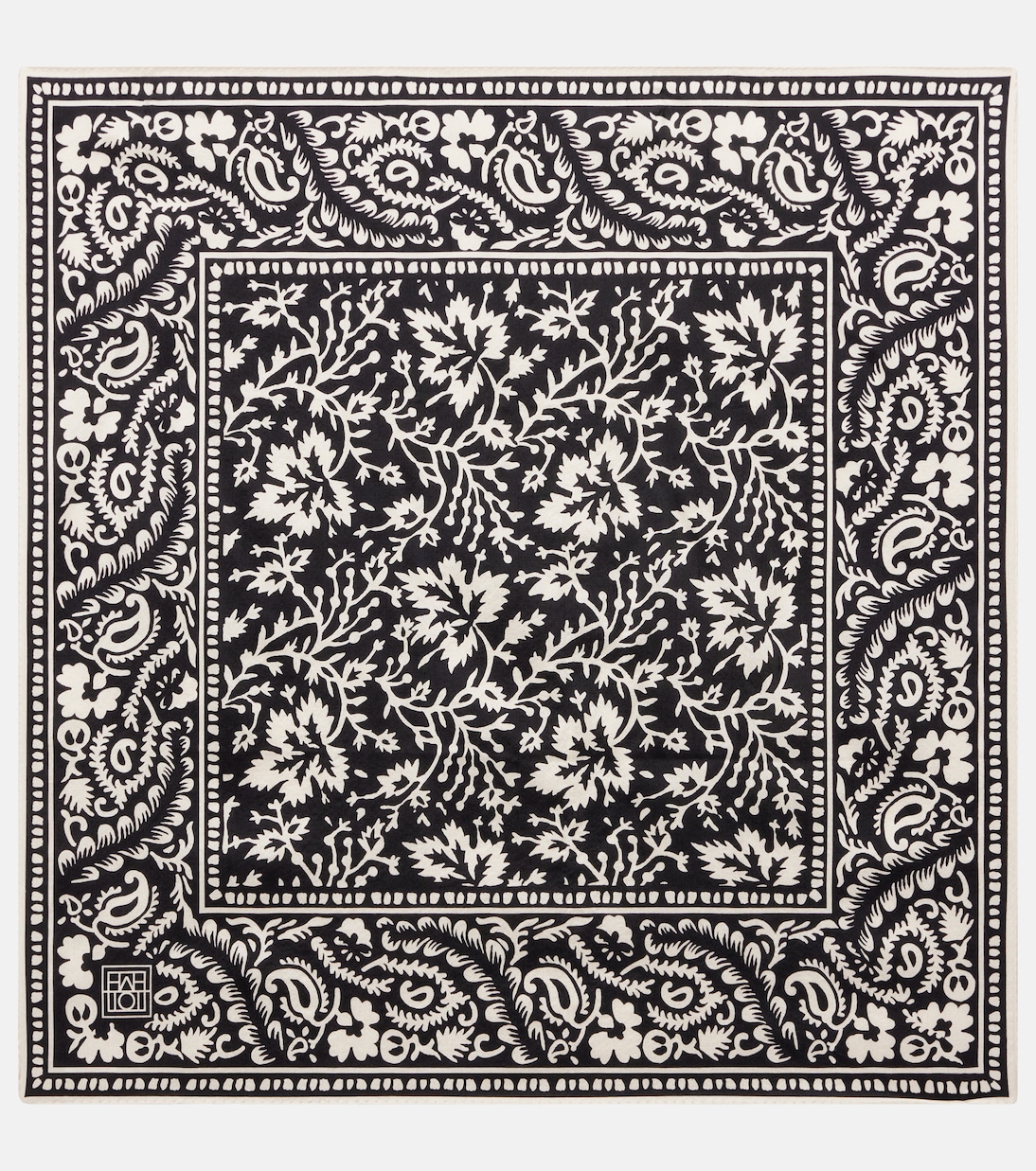 Foulard imprimé en soie | Toteme