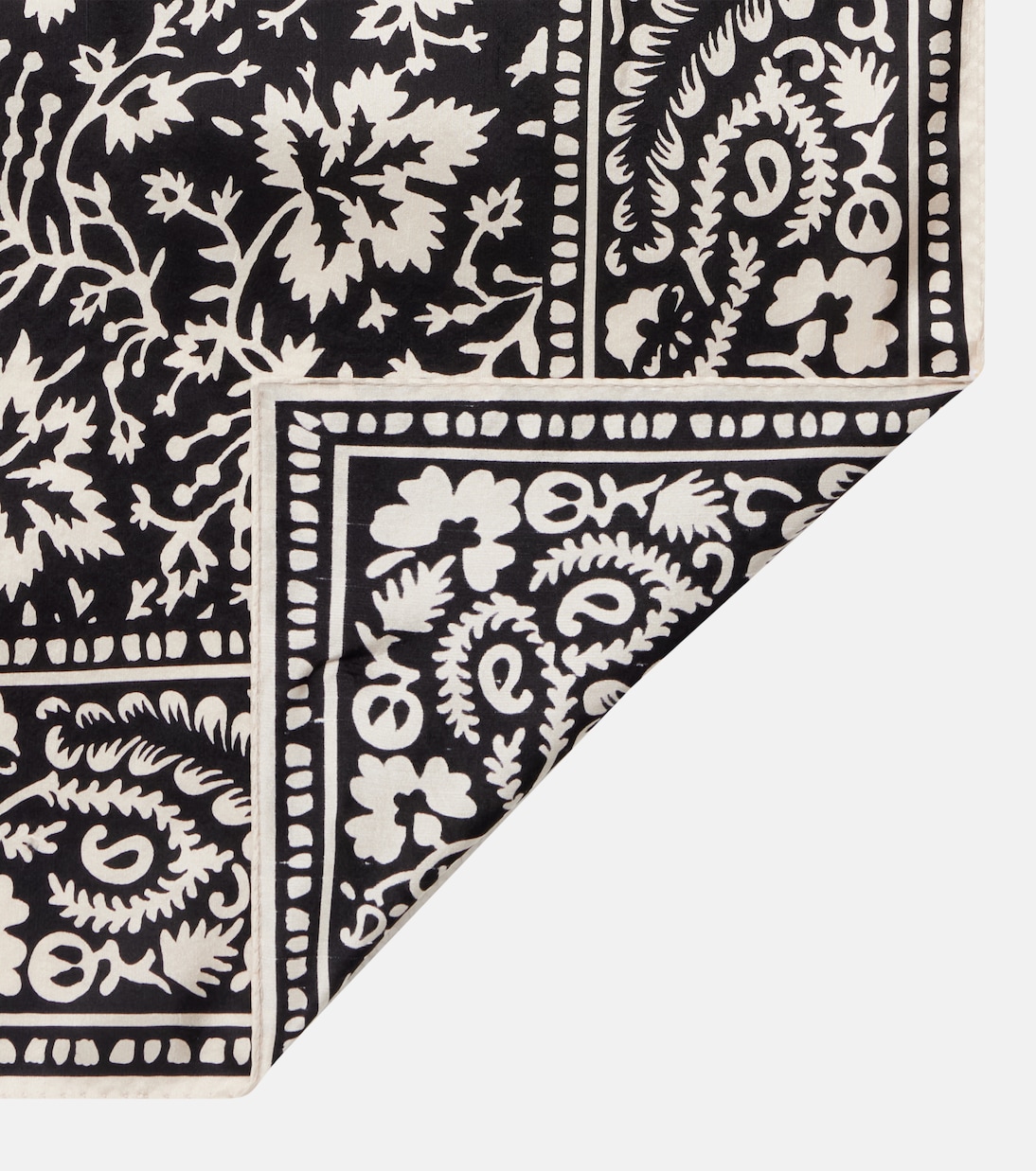 Foulard imprimé en soie | Toteme