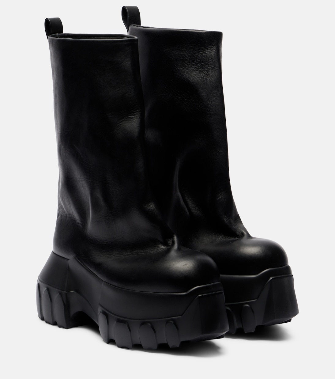Stiefel Mega Tractor aus Leder | Rick Owens