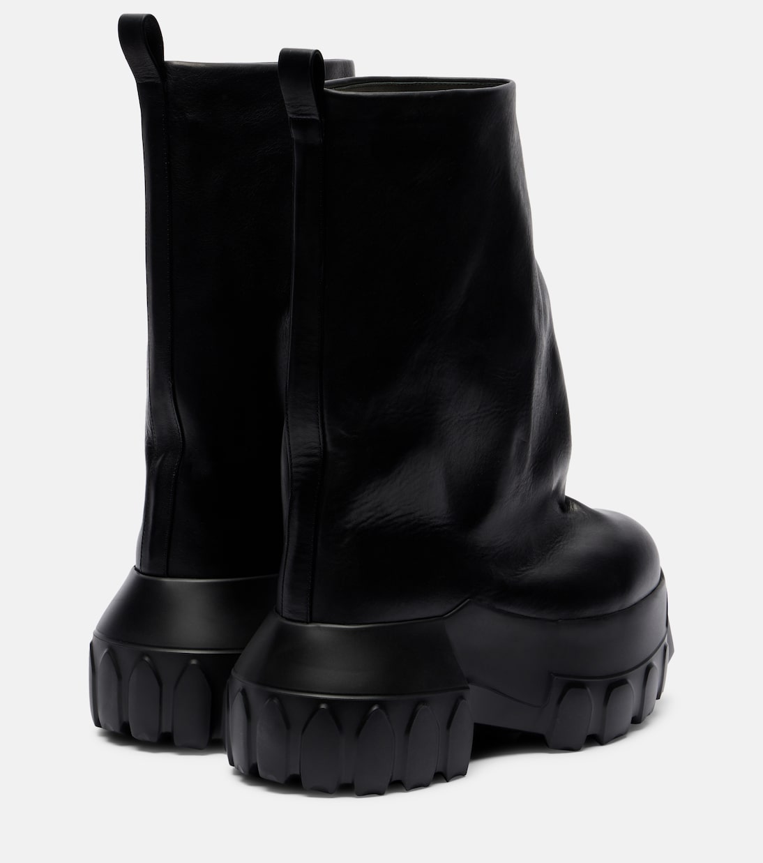 Stiefel Mega Tractor aus Leder | Rick Owens