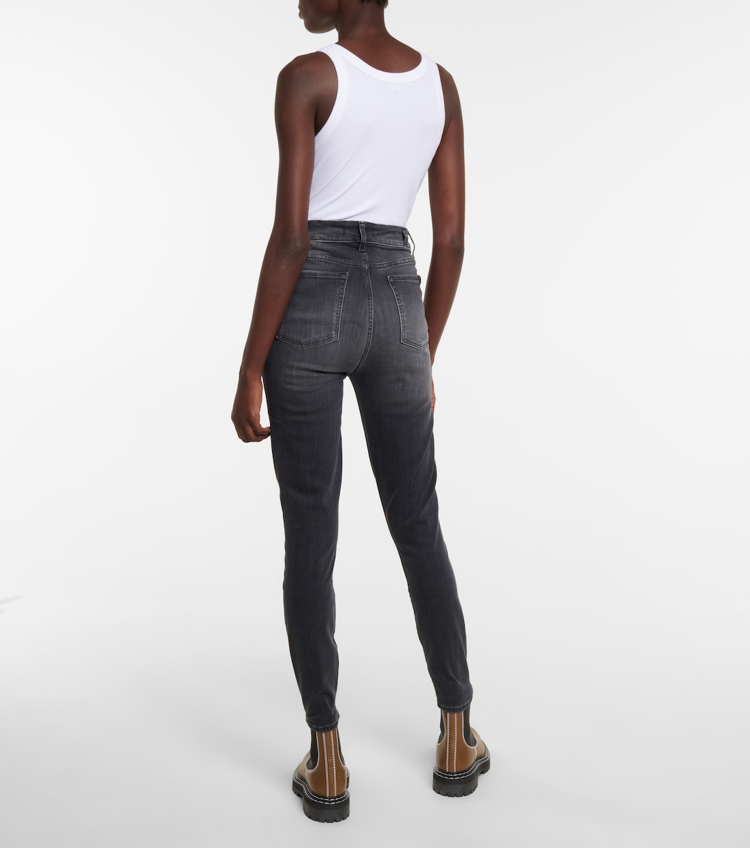 Aubrey Slim Illusion Luxe high-rise skinny jeans | 7 For All Mankind