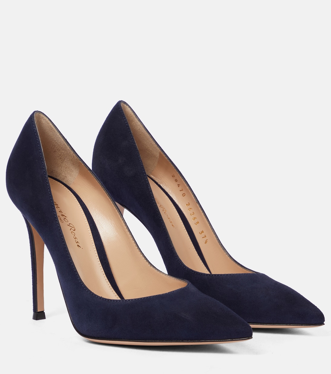 Gianvito rossi blue suede pumps shop