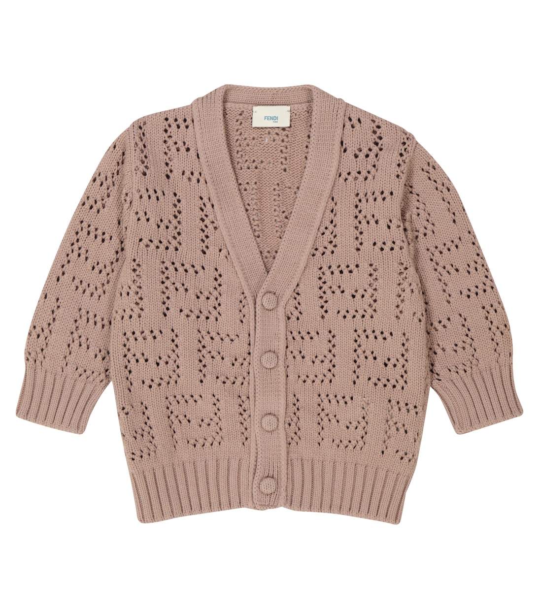 Baby - Cardigan in maglia FF | Fendi Kids