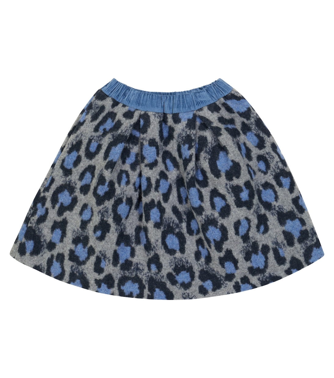 Leopard-print wool and cotton-blend skirt | Paade Mode