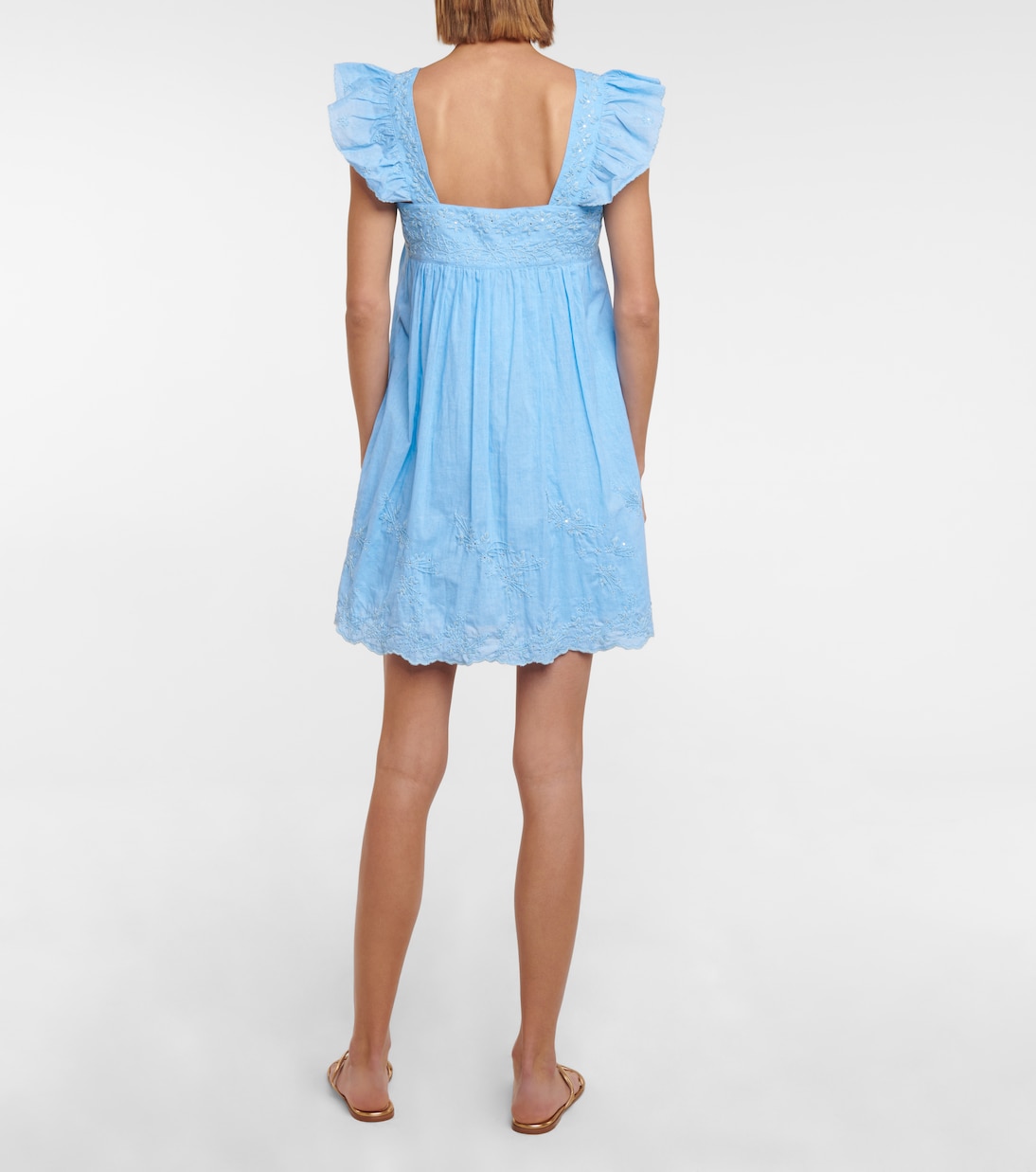 Vestido corto Baby Doll de algodón | Juliet Dunn