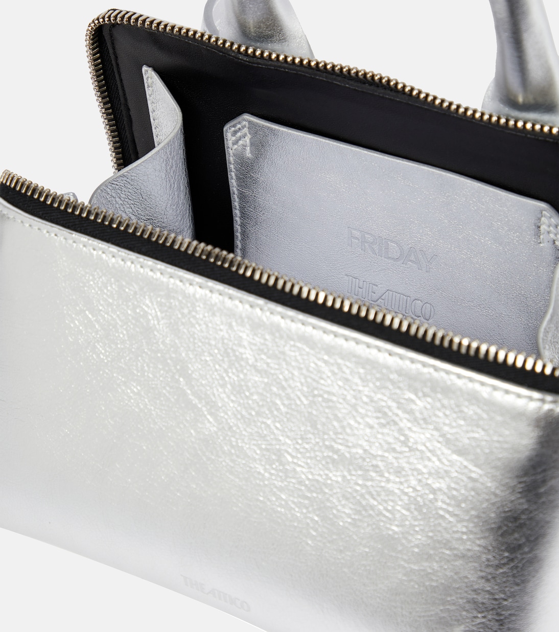 Borsa Friday Small in pelle metallizzata | The Attico