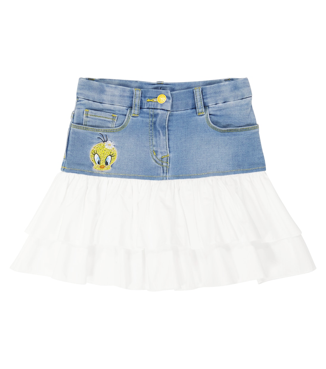 Verzierter Jeansrock | Monnalisa
