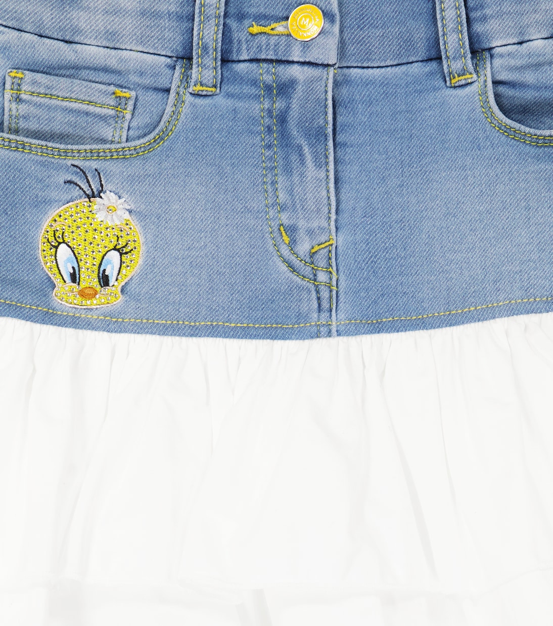 Verzierter Jeansrock | Monnalisa
