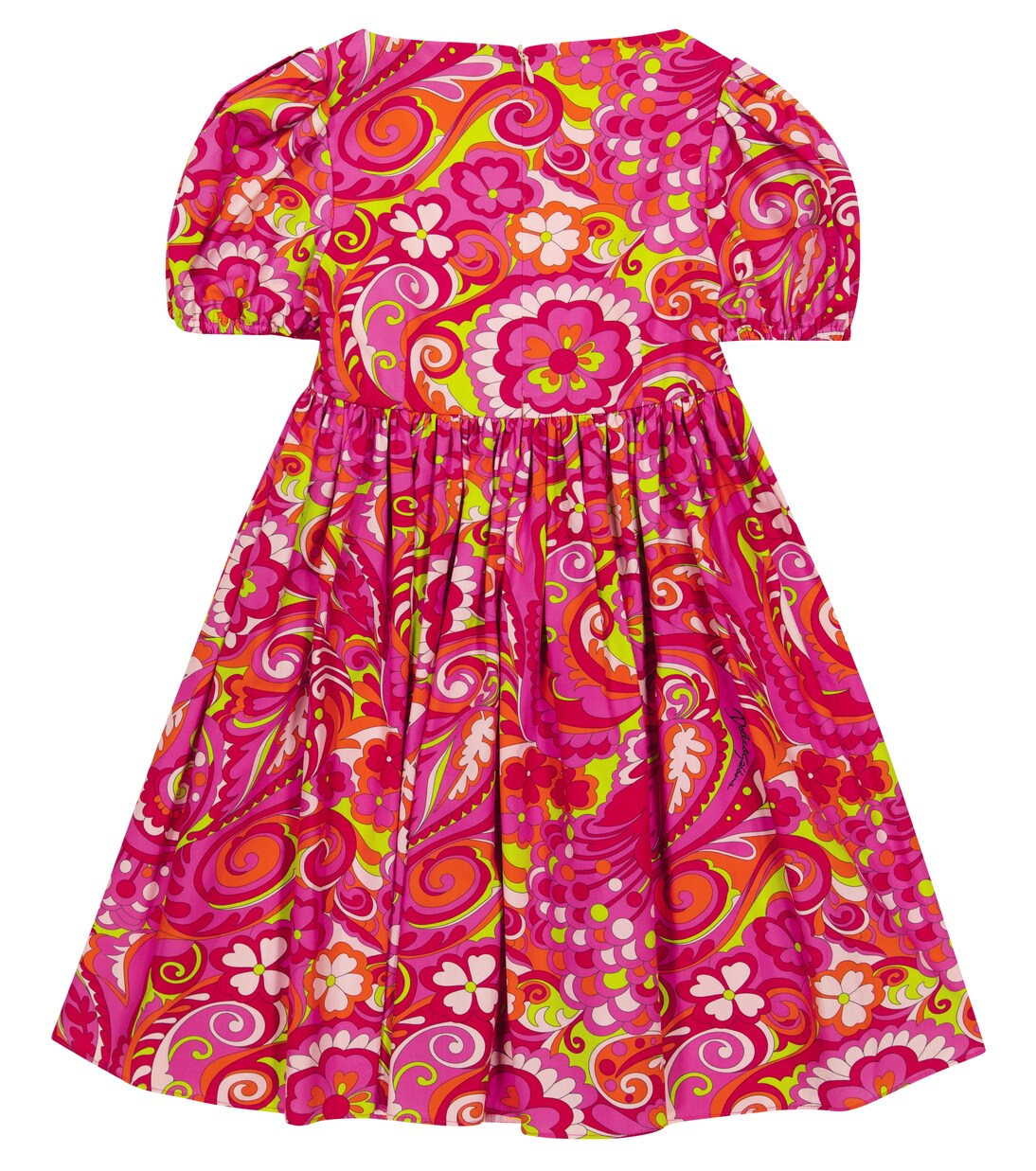 Bedrucktes Kleid aus Baumwolle | Dolce&Gabbana Kids