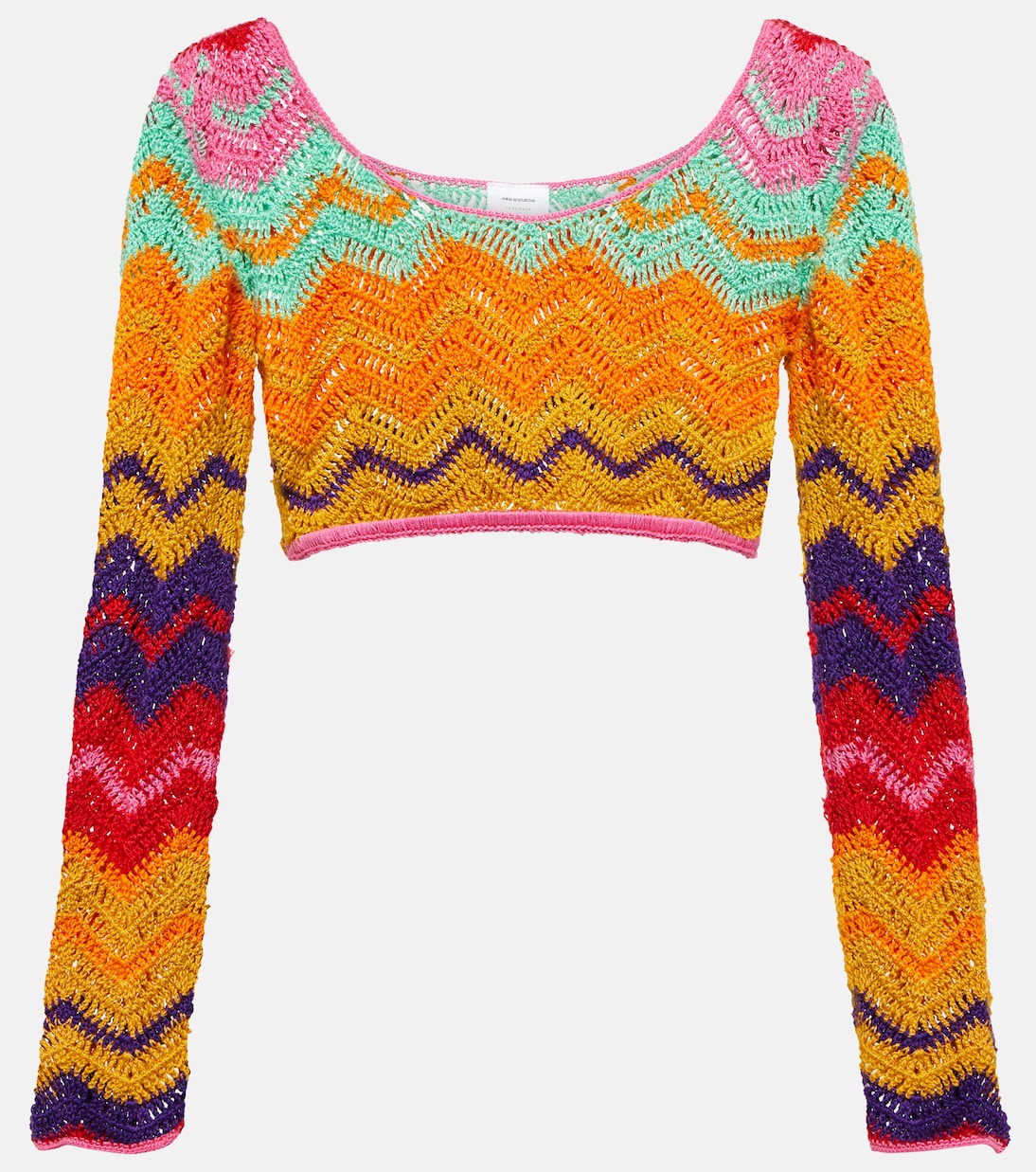 Cropped-Top aus Häkelstrick | Anna Kosturova