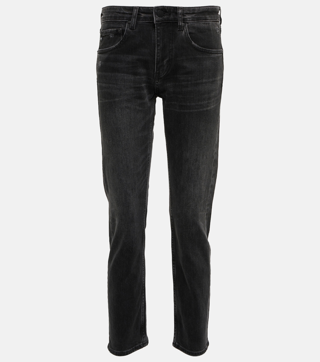 Jeans Girlfriend cropped de tiro medio | AG Jeans