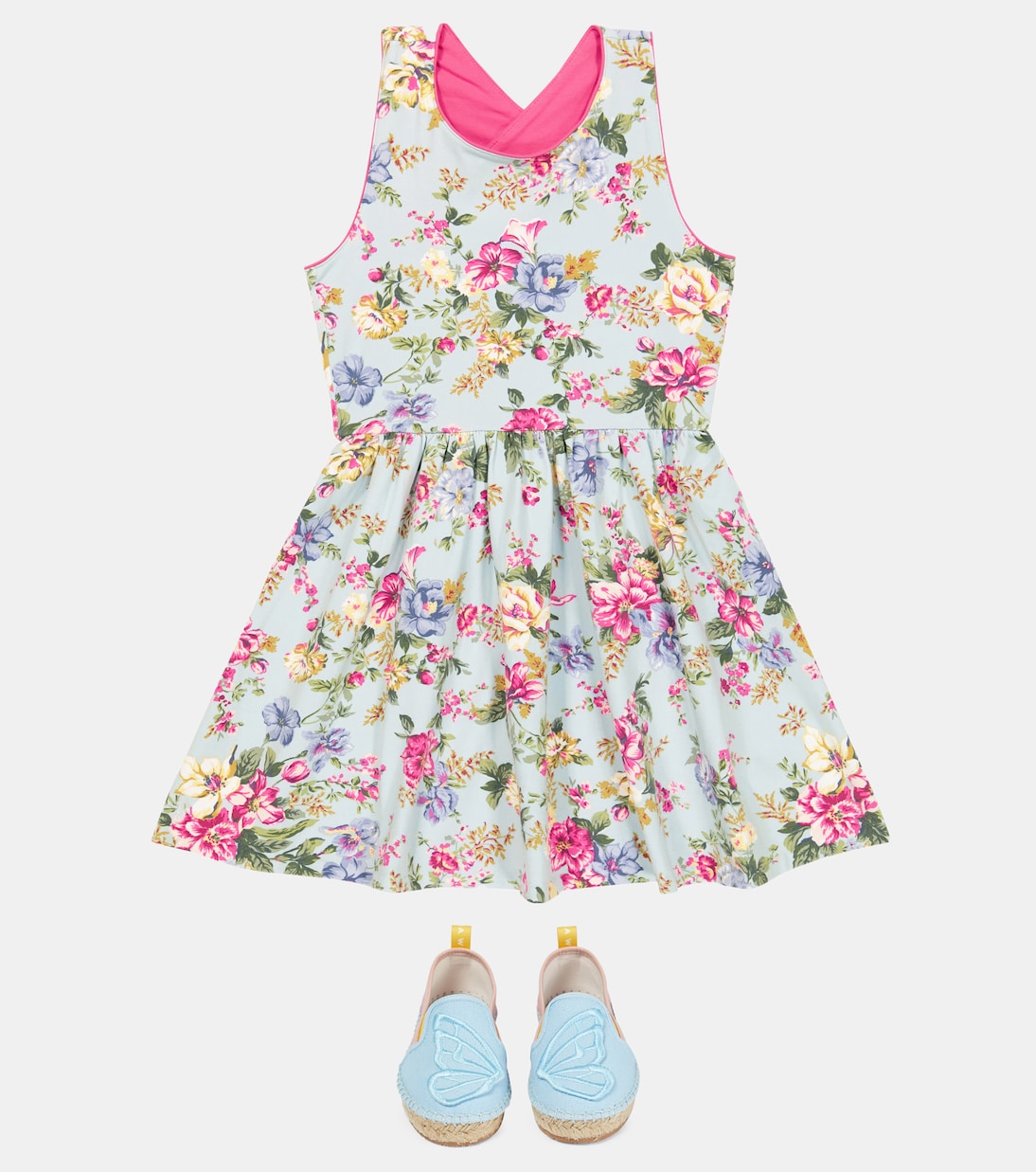 Vestido en mezcla de alogdón floreal | Polo Ralph Lauren Kids
