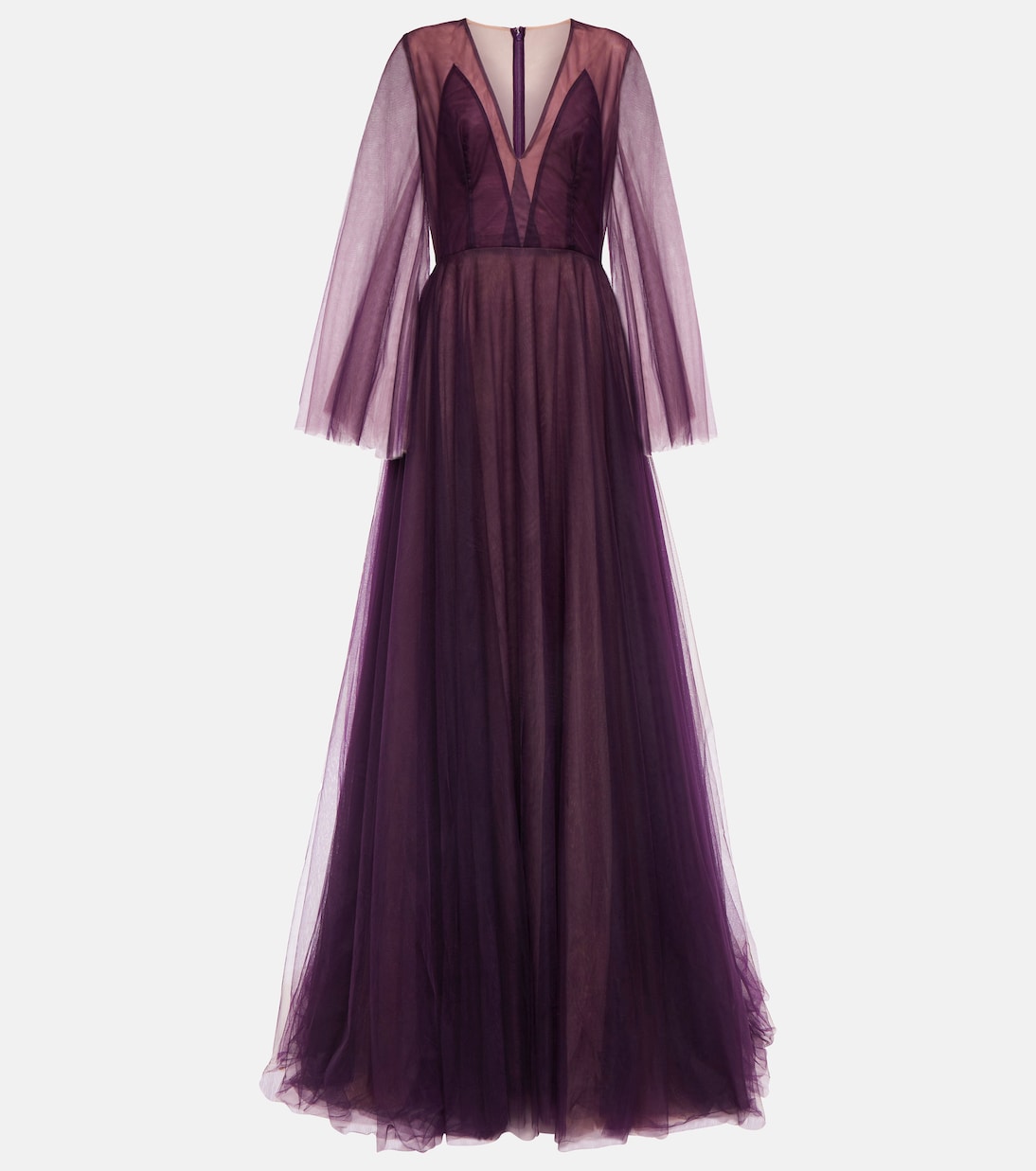 Jolie layered tulle gown | Costarellos