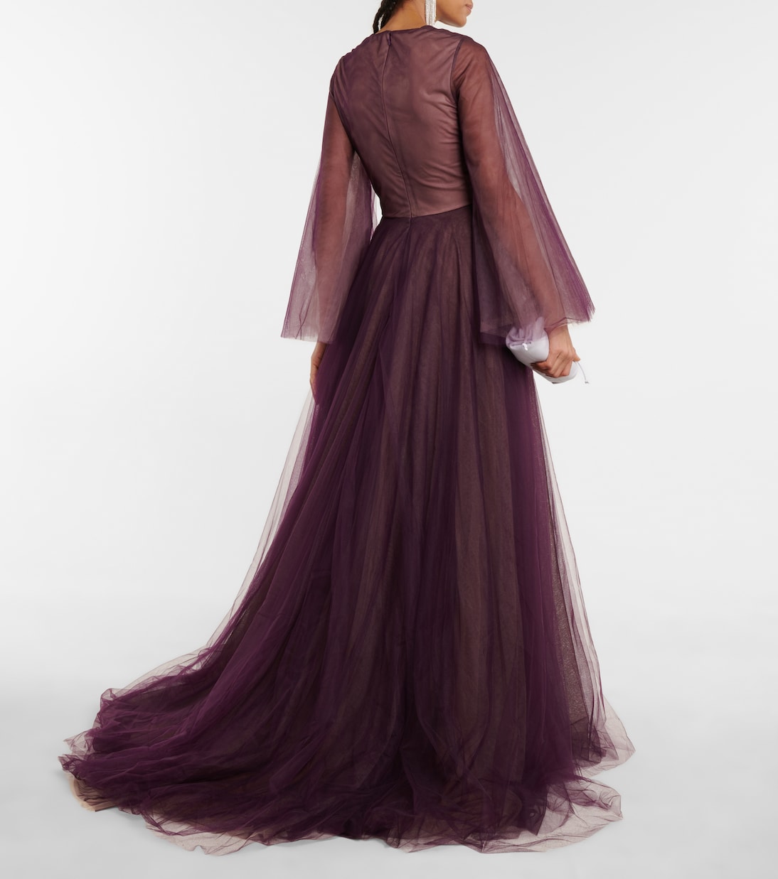 Jolie layered tulle gown | Costarellos