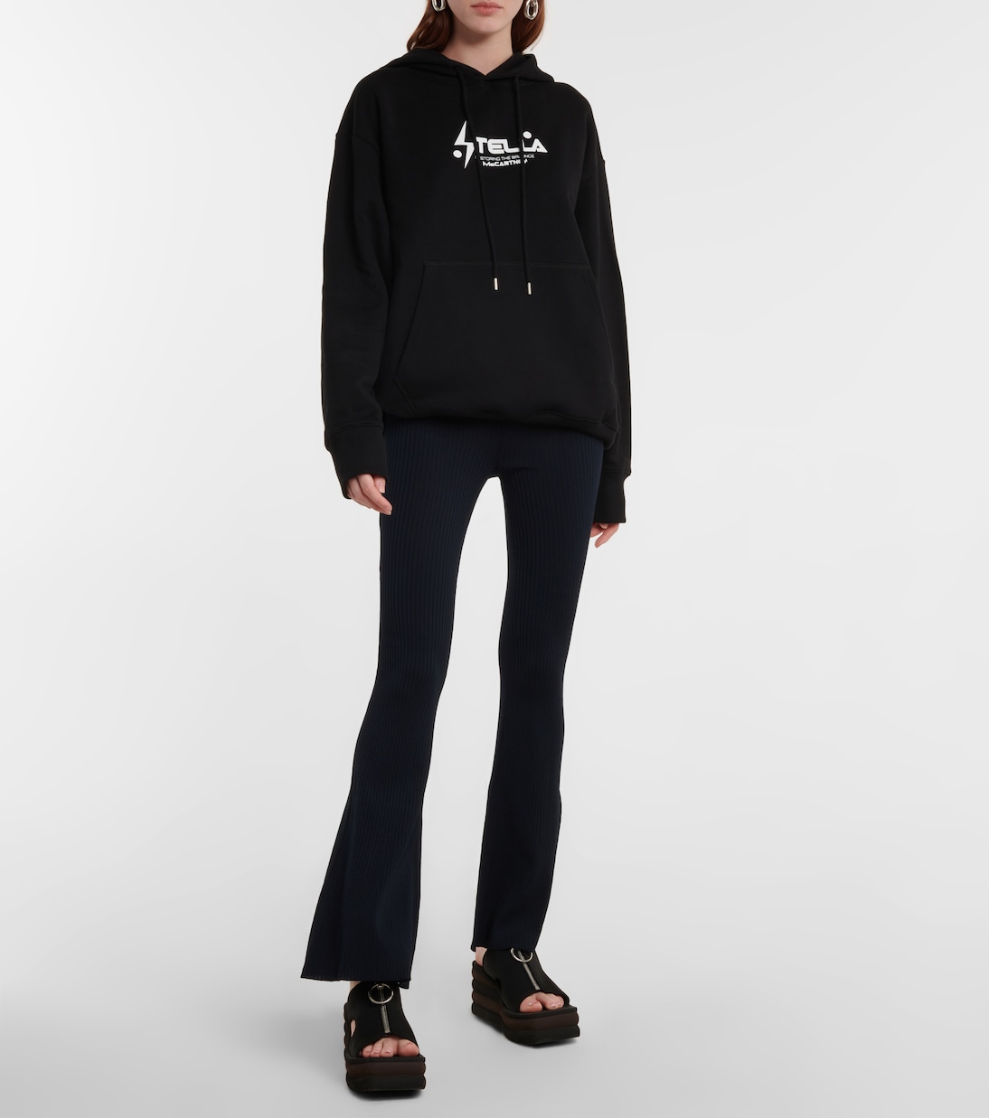Pantaloni flared in maglia a coste | Stella McCartney