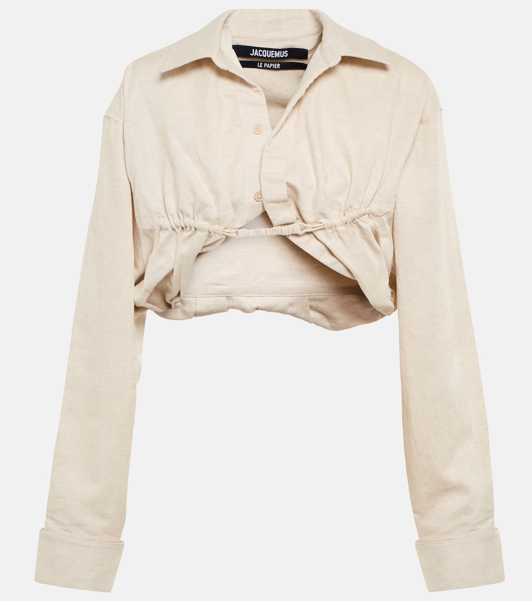 Top La chemise Machou in cotone e lino | Jacquemus