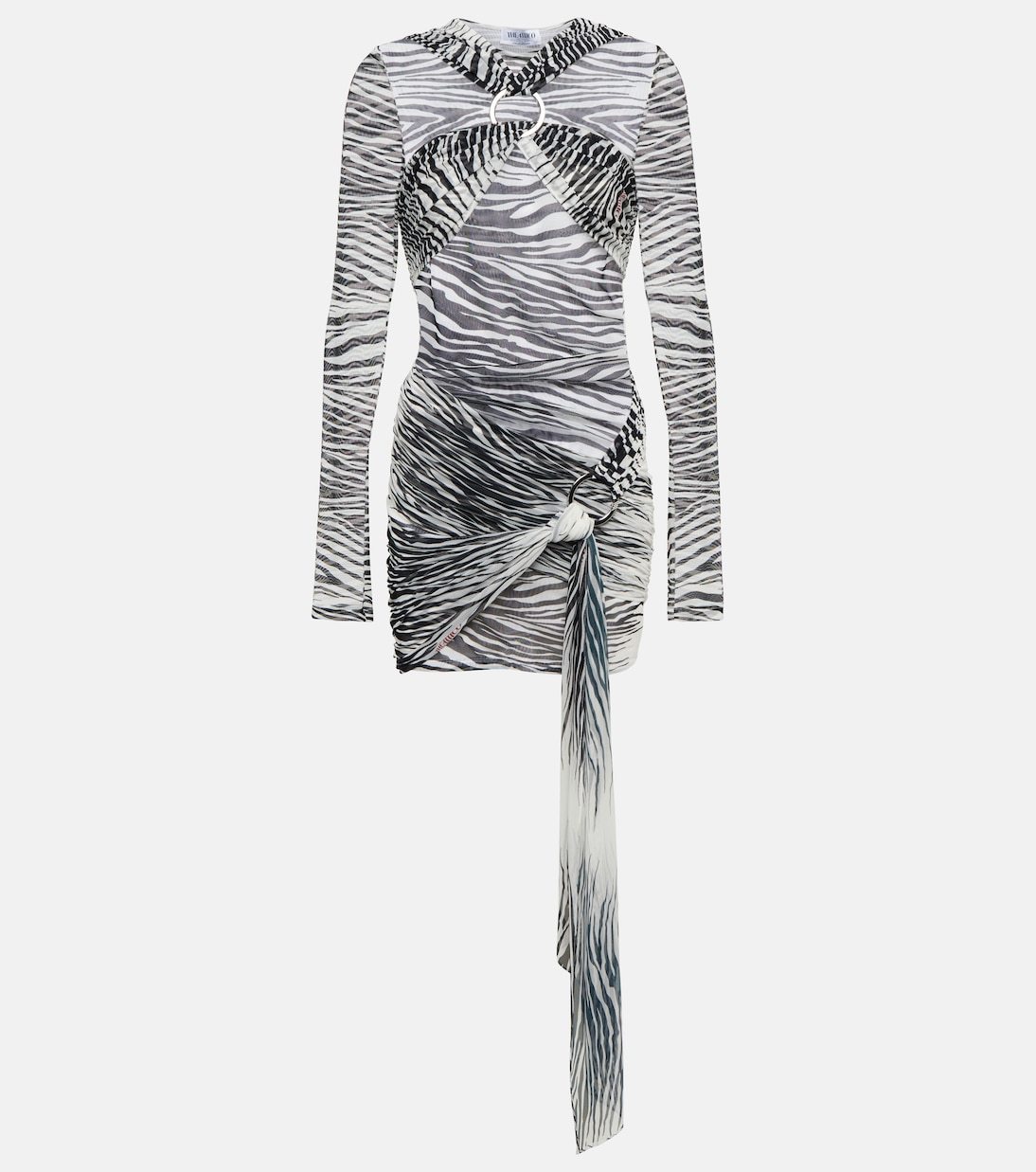 Fran zebra-print tulle minidress | The Attico