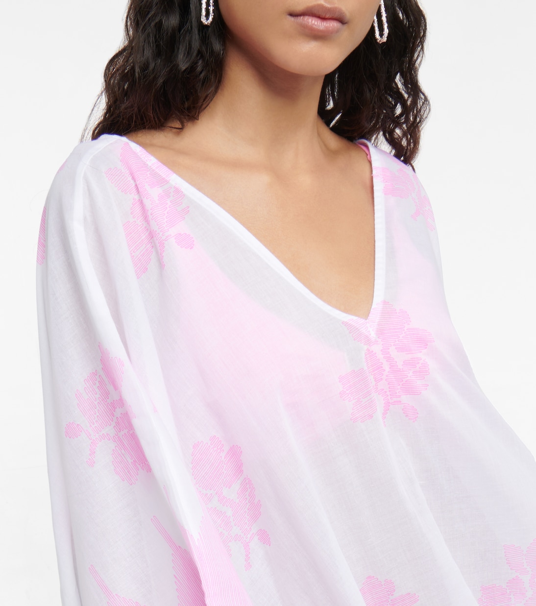 Caftán de algodón estampado | Juliet Dunn