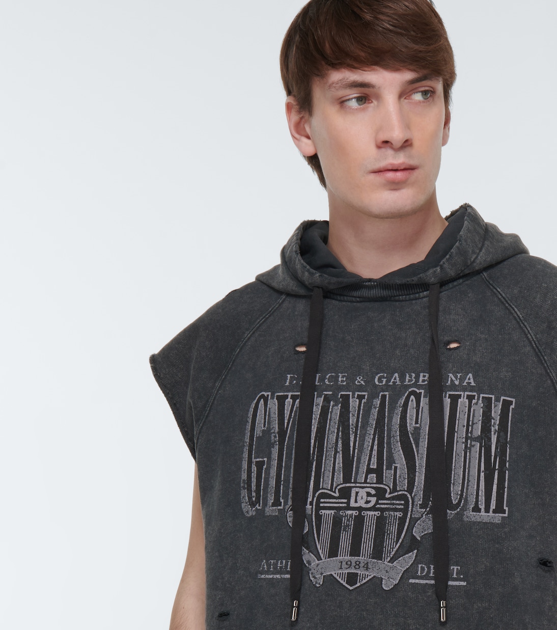 Felpa in jersey di cotone con stampa | Dolce&Gabbana