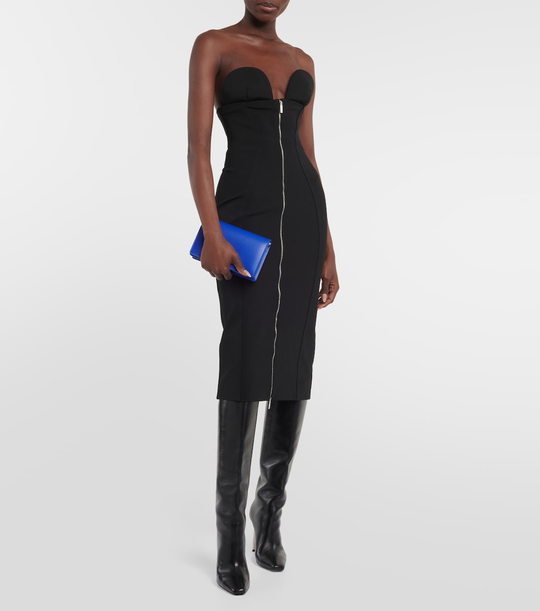 Strapless midi dress | Off-White