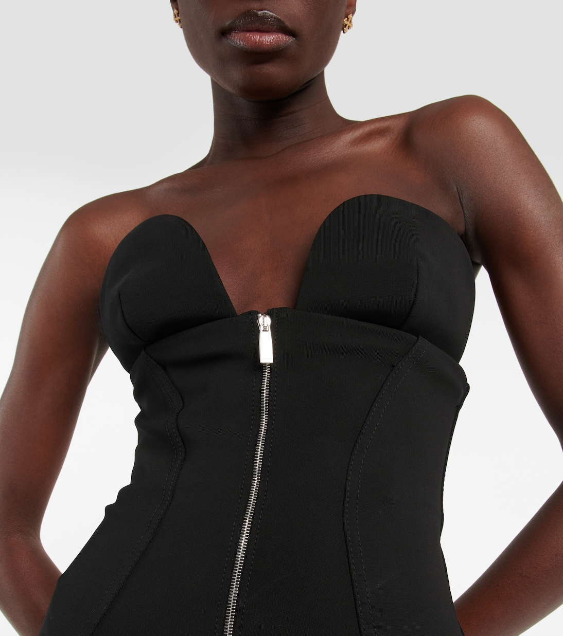 Strapless midi dress | Off-White