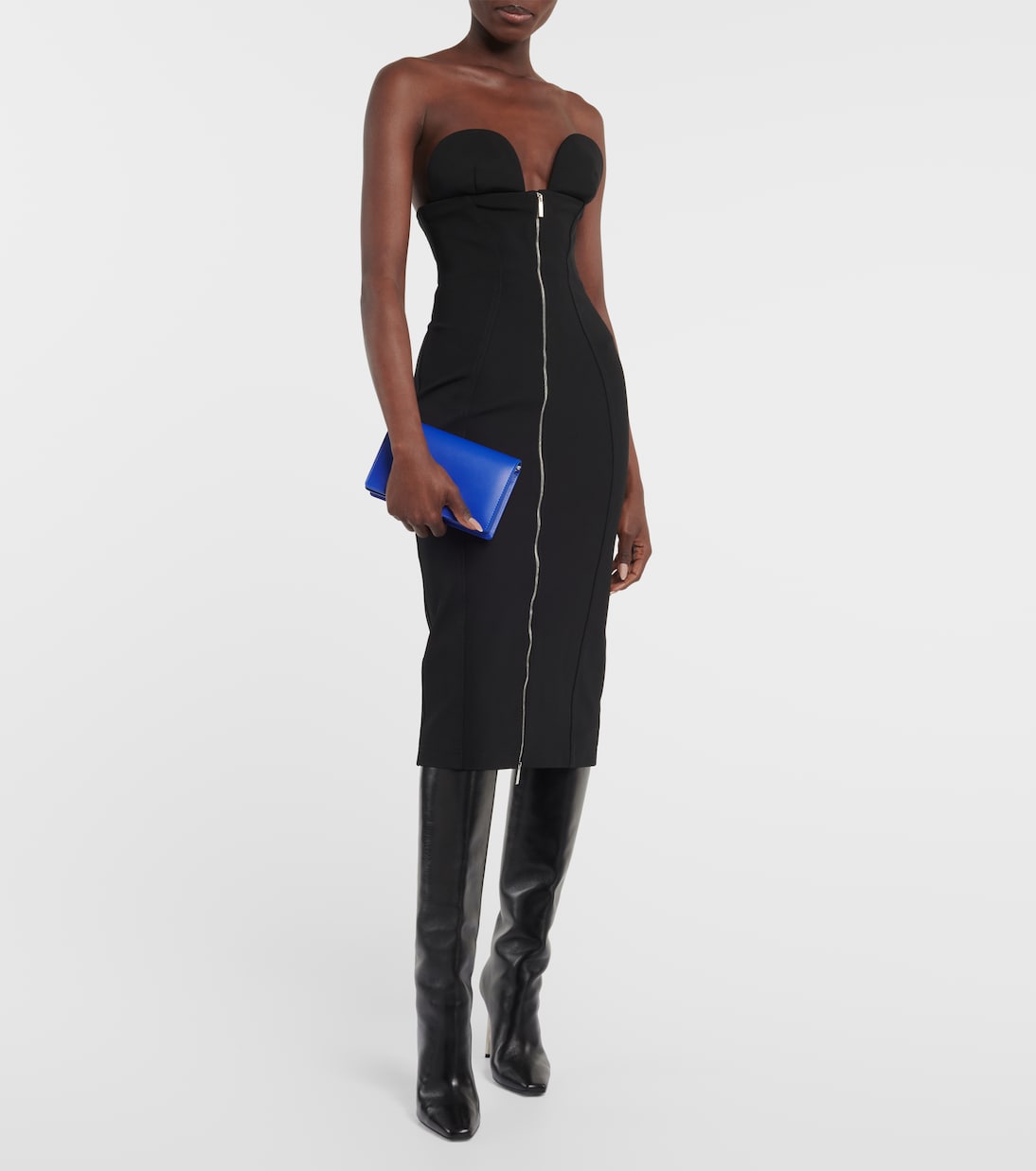 Strapless midi dress | Off-White