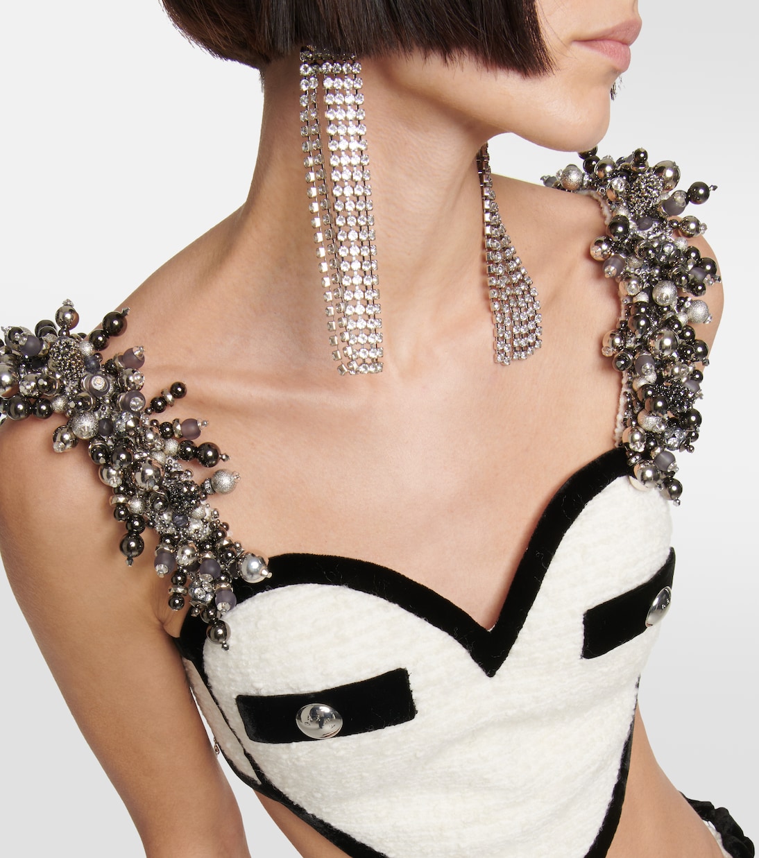 Top cropped in bouclé | Area