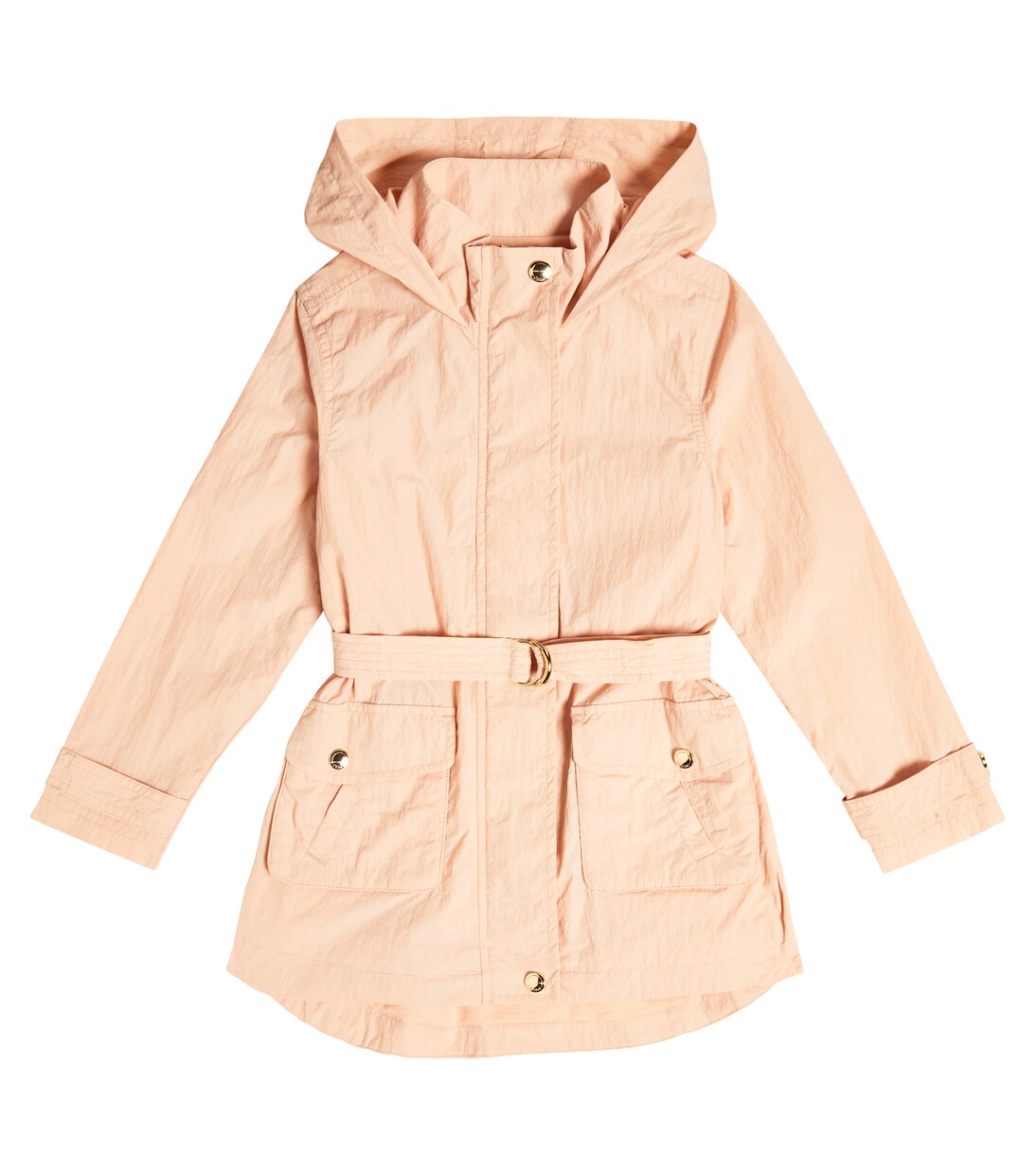 Parka in tessuto tecnico con cintura | Chloé Kids