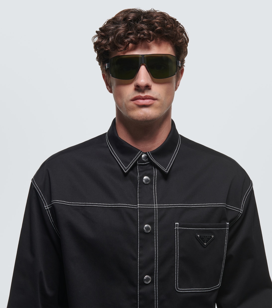 Linea Rossa browline sunglasses | Prada